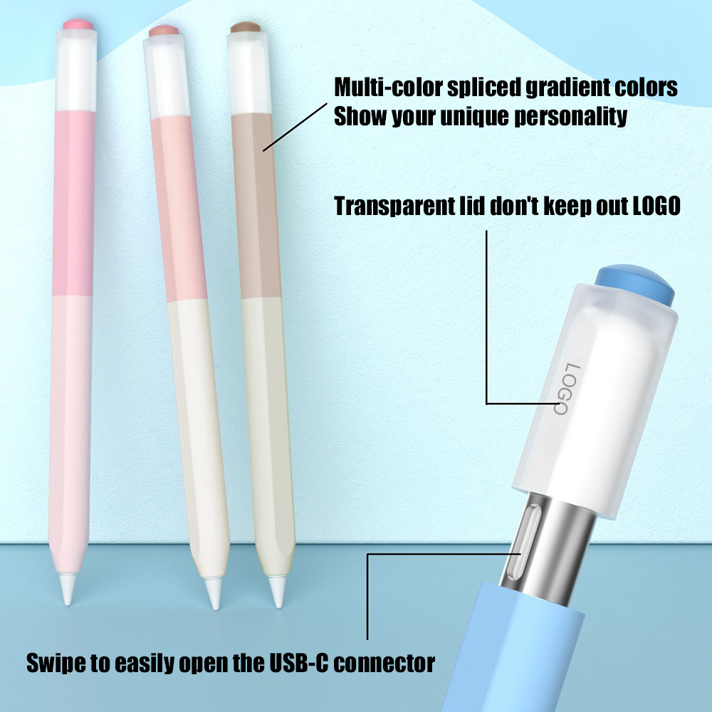Color Splicing Silicone Pen Ca - огляд і ціна Tablet Accessories Case