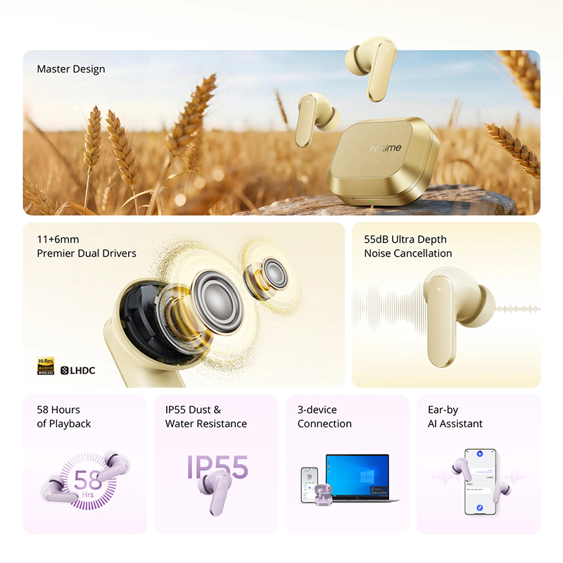 realme Buds Air 8  Wireless Ea - огляд і ціна Realme Tablet Accessories
