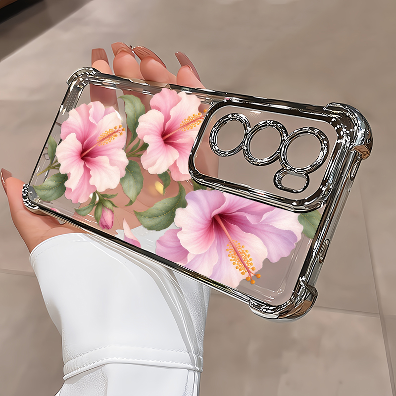 Pink Hibiscus Flowers Pattern  - огляд і ціна Oppo Reno 12