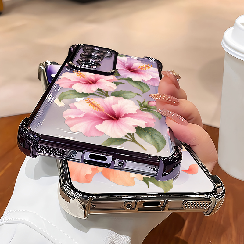 Pink Hibiscus Flowers Pattern  - огляд і ціна Oppo Reno 12
