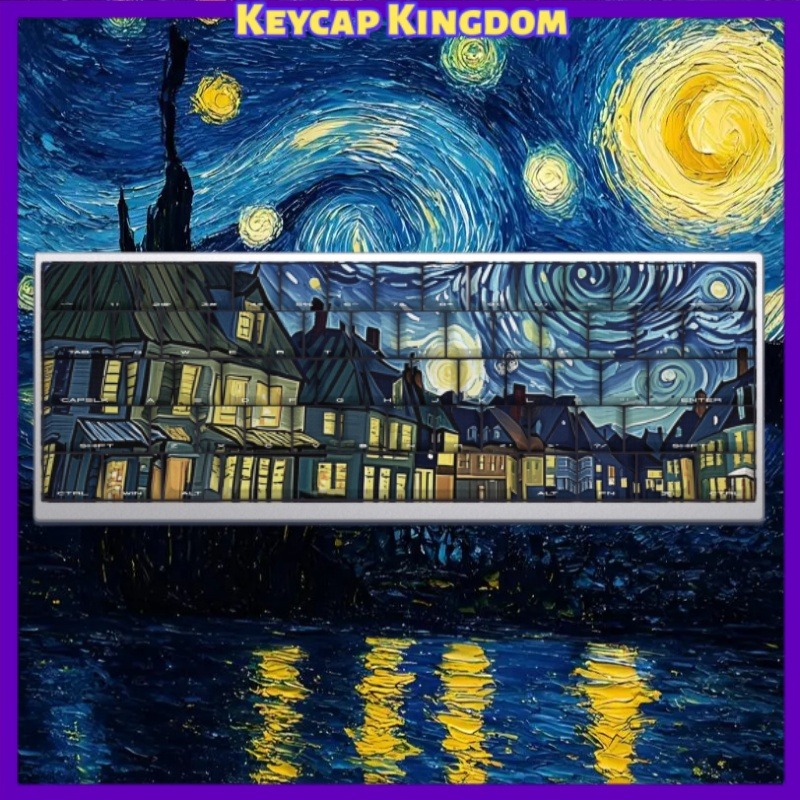 Van Gogh Starry Sky Theme Keyc - огляд і ціна Tablet Accessories Keyboard