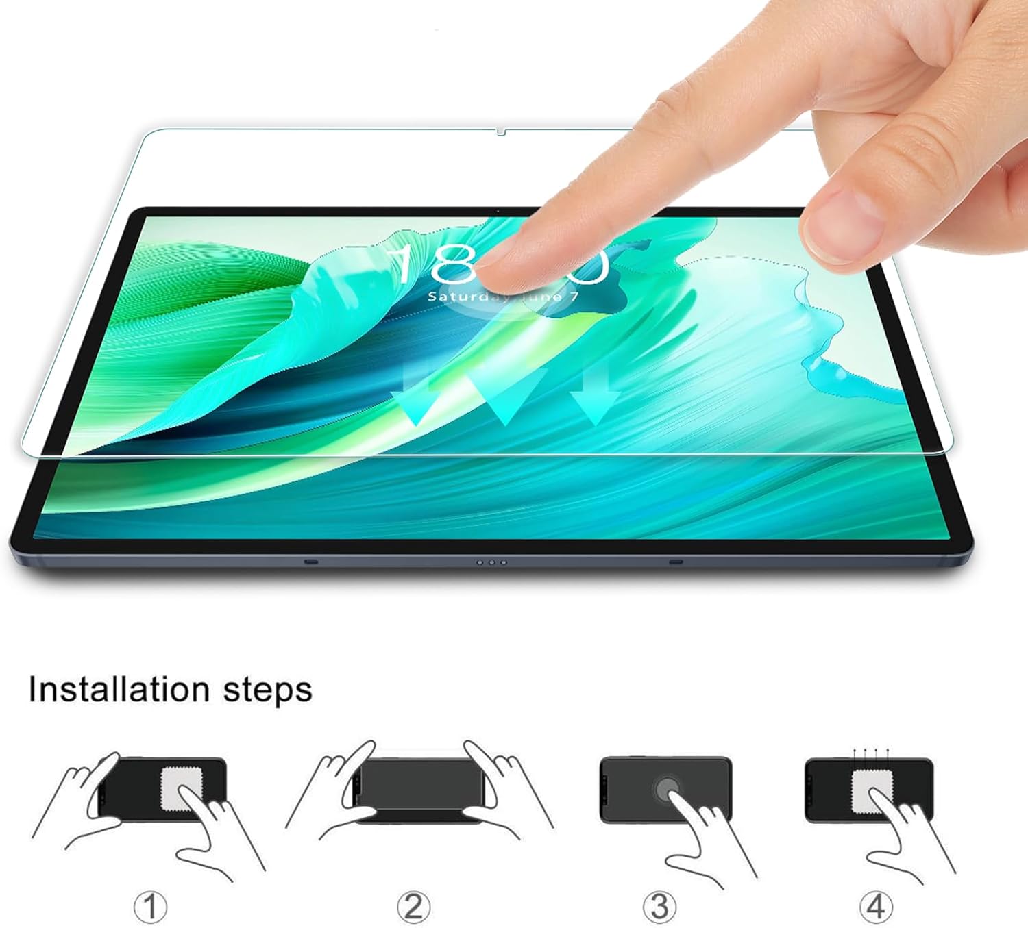 2 PCS 9H Tempered Glass Screen - огляд і ціна Teclast Tablet Accessories