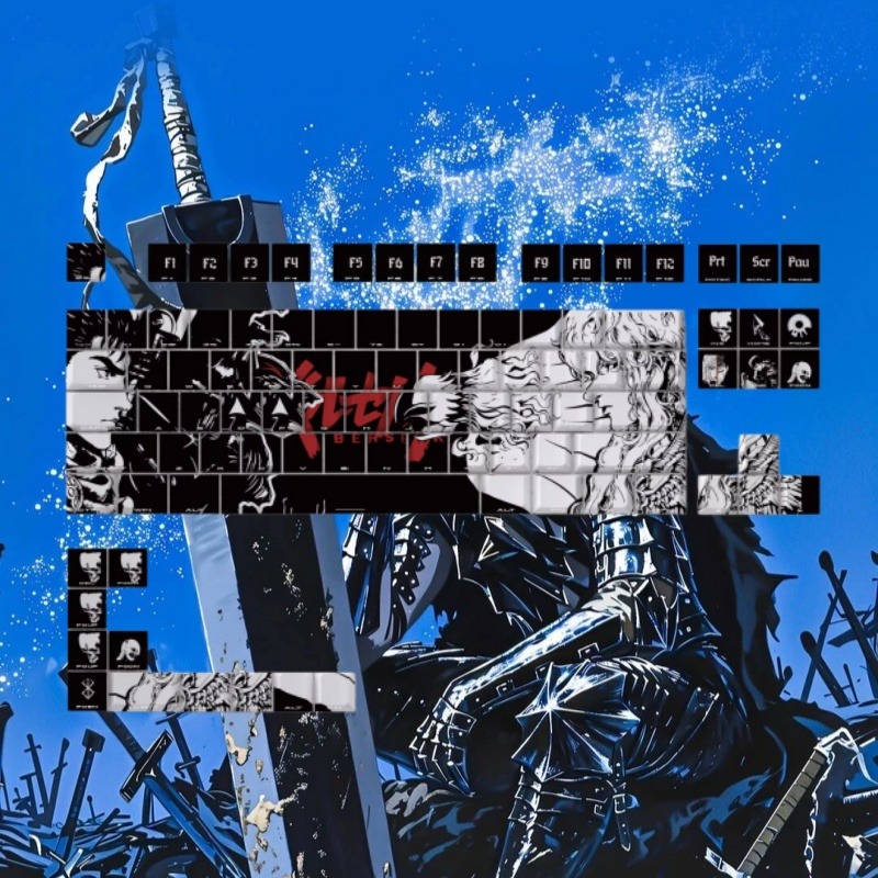 BERSERK Theme Anime Keycap 98  - огляд і ціна Tablet Accessories Keyboard
