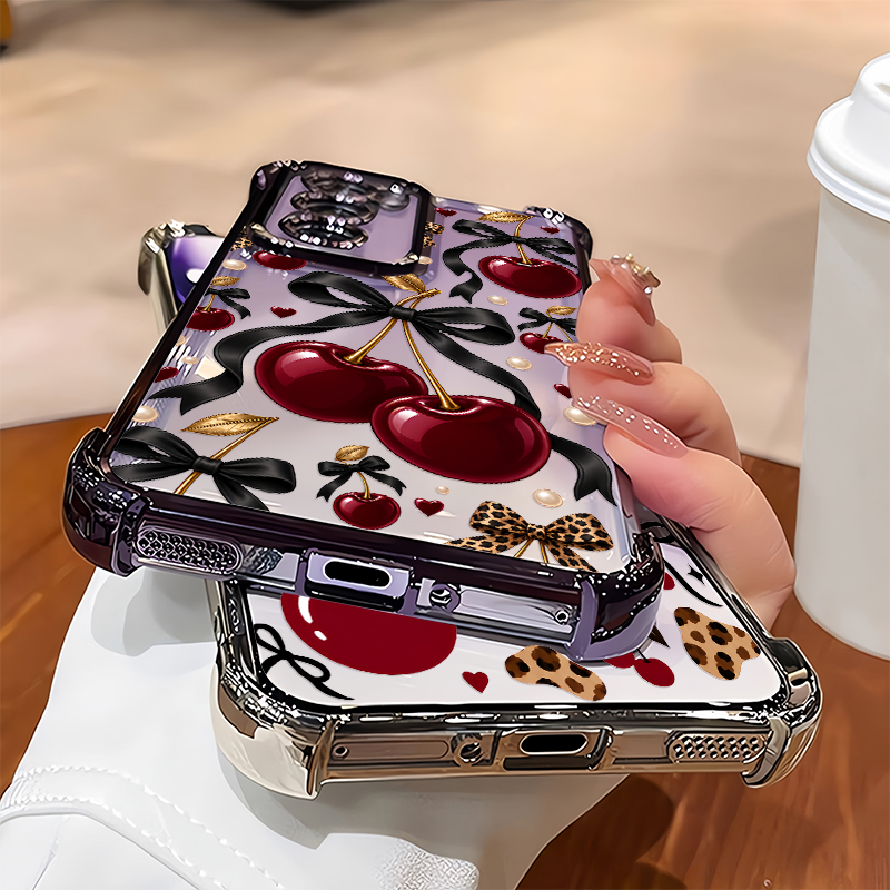 Luxury Wine Red Cherry Leopard - огляд і ціна Oppo Reno 12